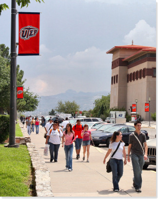 Utep Students on Campus